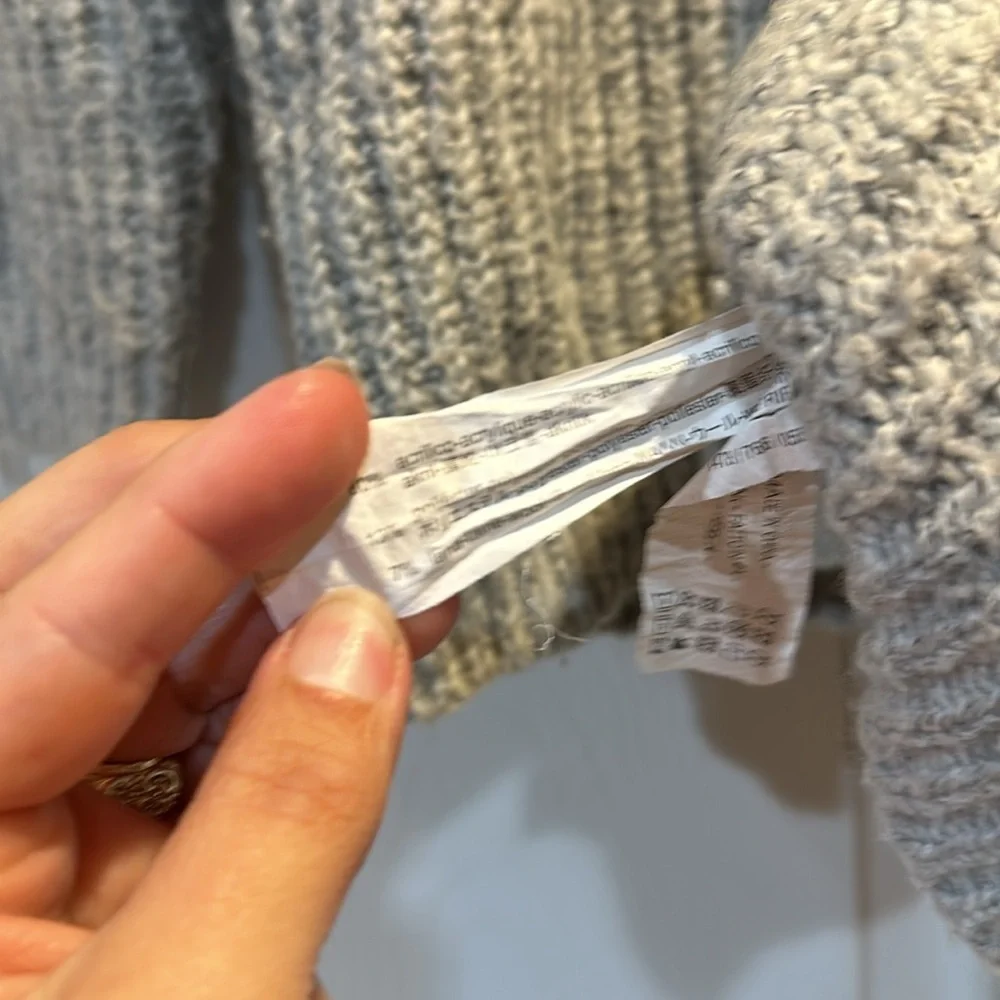 Zara Boys Chunky Knit Oversized Striped Sweater 12